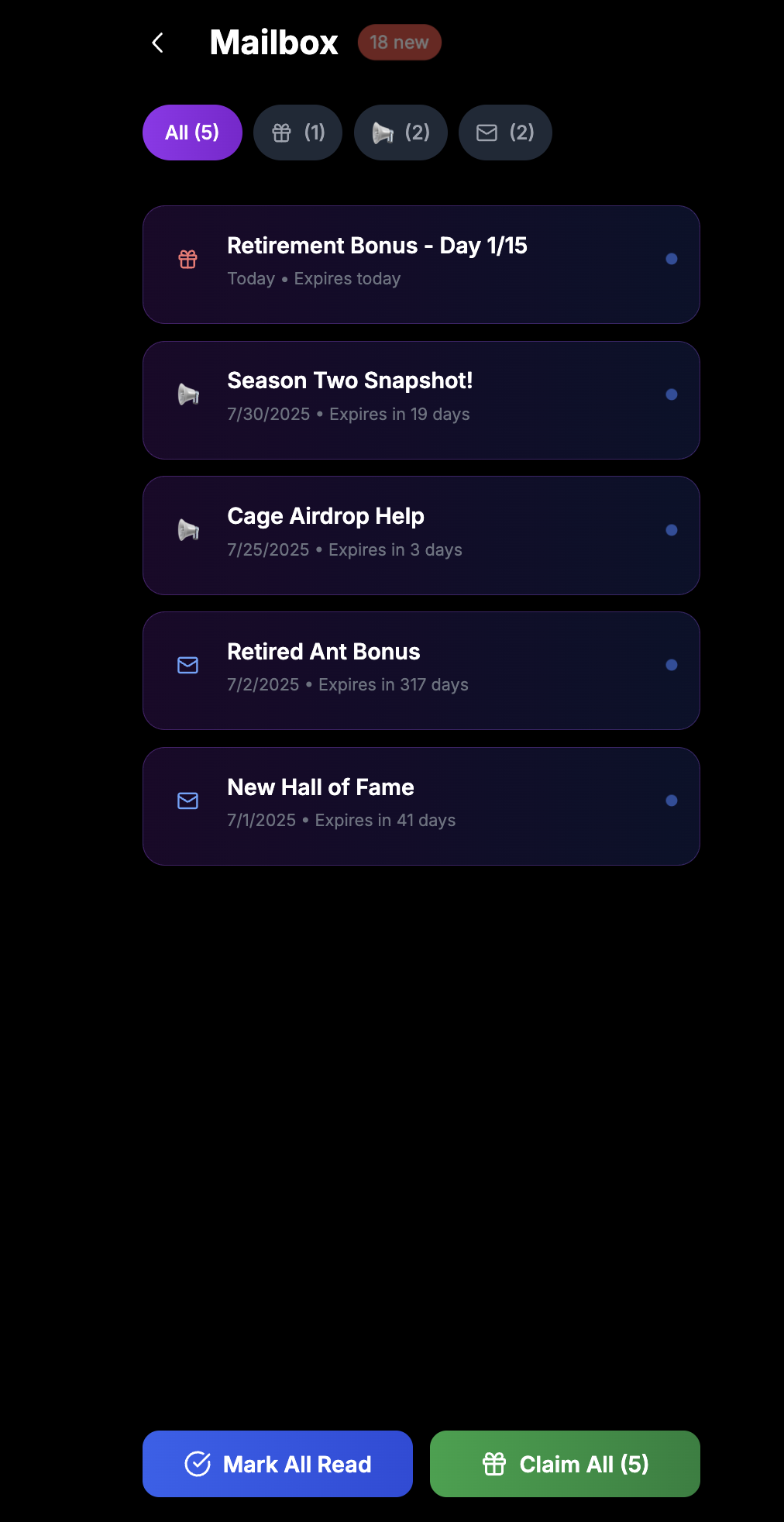 Step 6: Collect your rewards